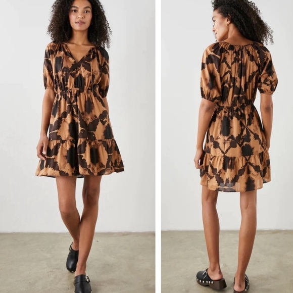 Rails Dresses & Skirts - Rails Amabella Mini Dress in Tigers Eye Sz M
